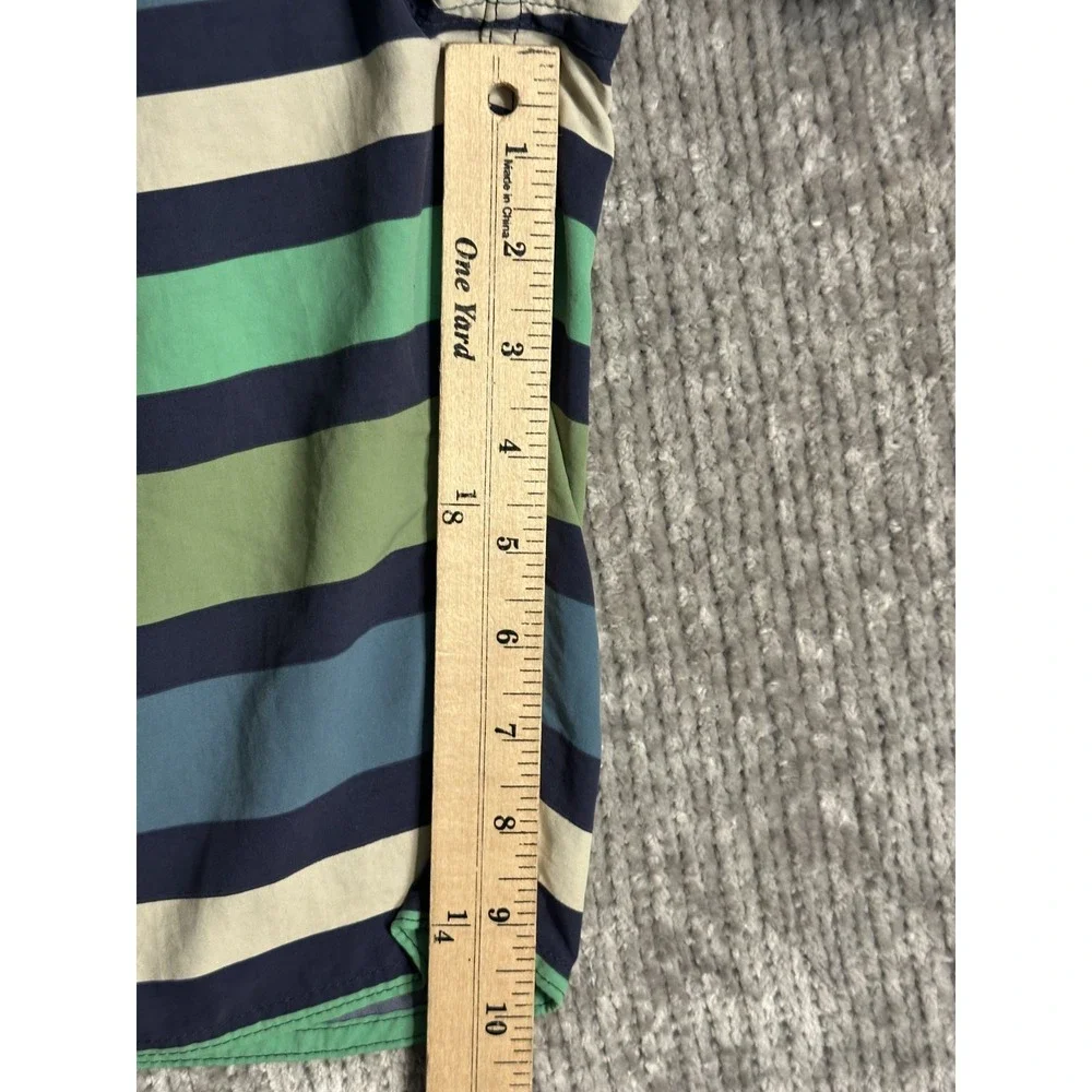 PATAGONIA BOYS BOARDSHORTS WAVEFARER WATER RIBBON BIG NETTLE GREEN 67817 SIZE 18